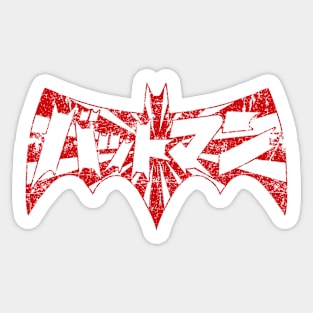 Bat Japan (rising sun distressed) Sticker